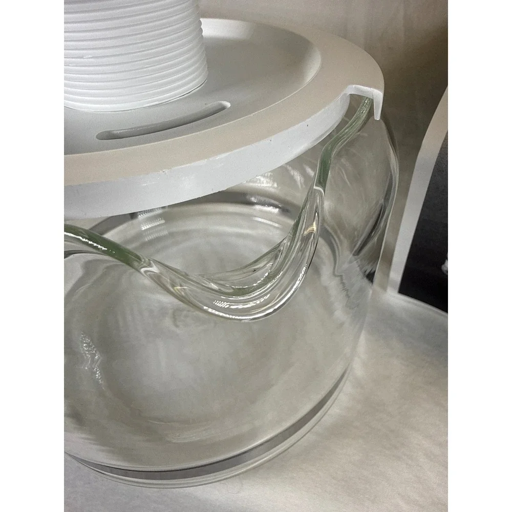Melitta 10-12 Cup Replacement Coffee Carafe Glass White Handle RCA-10/12U